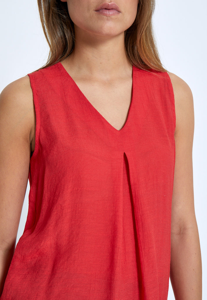 Desires DSMila V-Neck Top Top 4053 Bittersweet Red