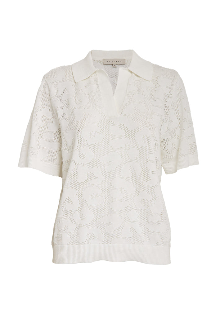 Desires DSNalia Knit T-Shirt T-Shirt 0011 Gardenia