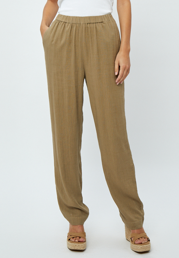 Desires DSNatalie Linen Pants Pant 6796 Tannin Sand