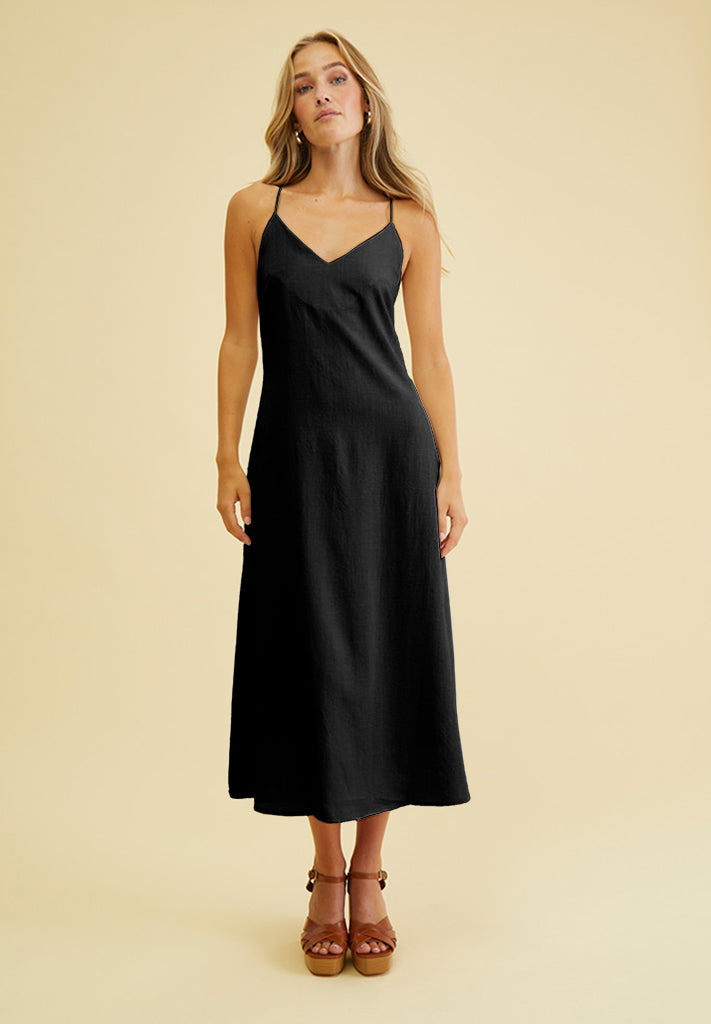 Desires DSNeva Midi Strap Dress Dress 9000 Black