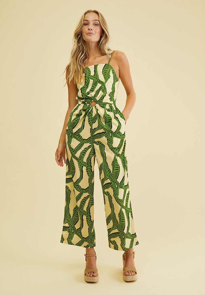 Desires DSNicole Jumpsuit Jumpsuit 0265P Sandshell Print