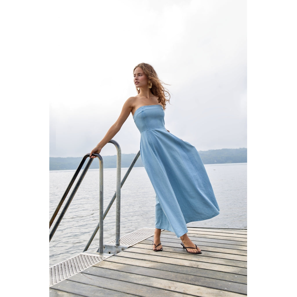 Desires DSPersia Maxi Dress Dress 0010 Light Blue Denim