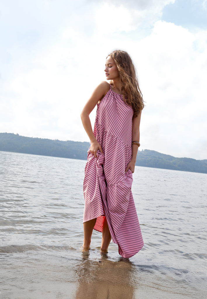 Desires DSPilar Maxi Dress Dress 4032S Sparrow Stripe