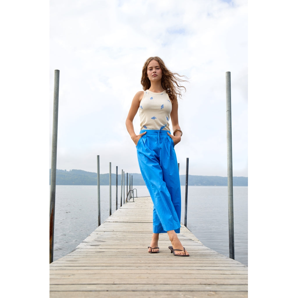 Desires DSPiper Tank Top Top 2993P Marina Blue Print