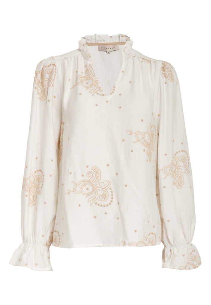 Desires DSRamira Blouse Blouse 5185P Iced Coffee Pr