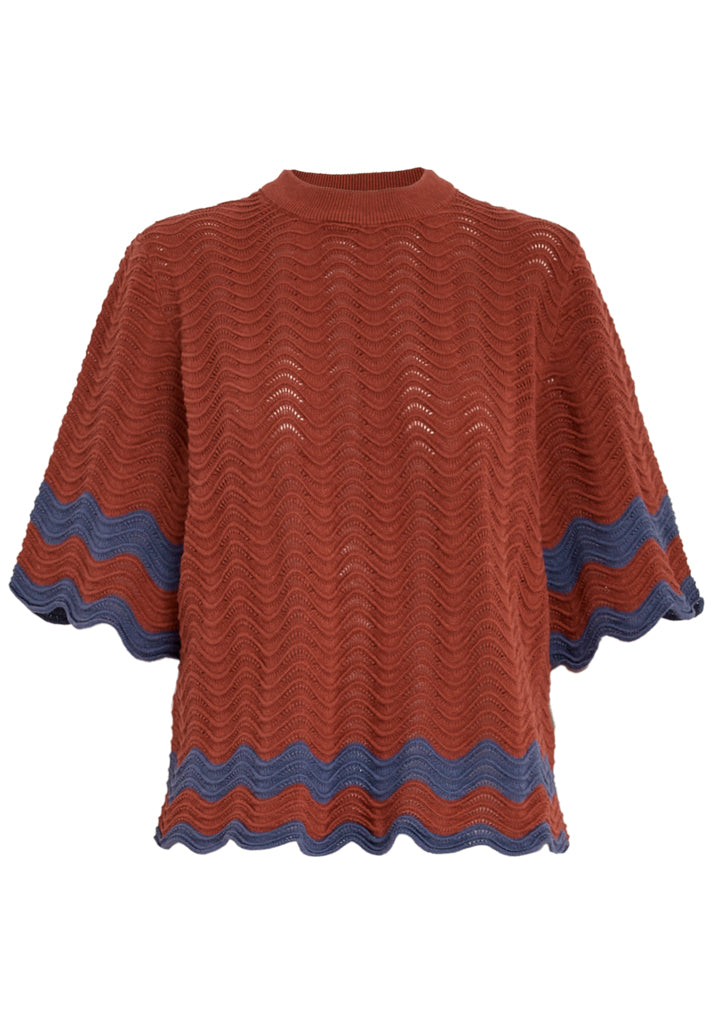 Desires DSRoselle Knit Pullover Pullover 7545S Blue Indigo St