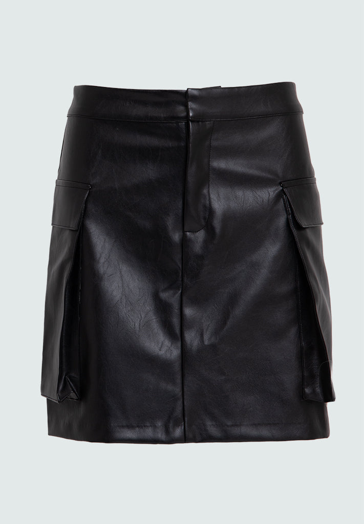 Desires DSRuthia PU Skirt Skirt 9000 Black
