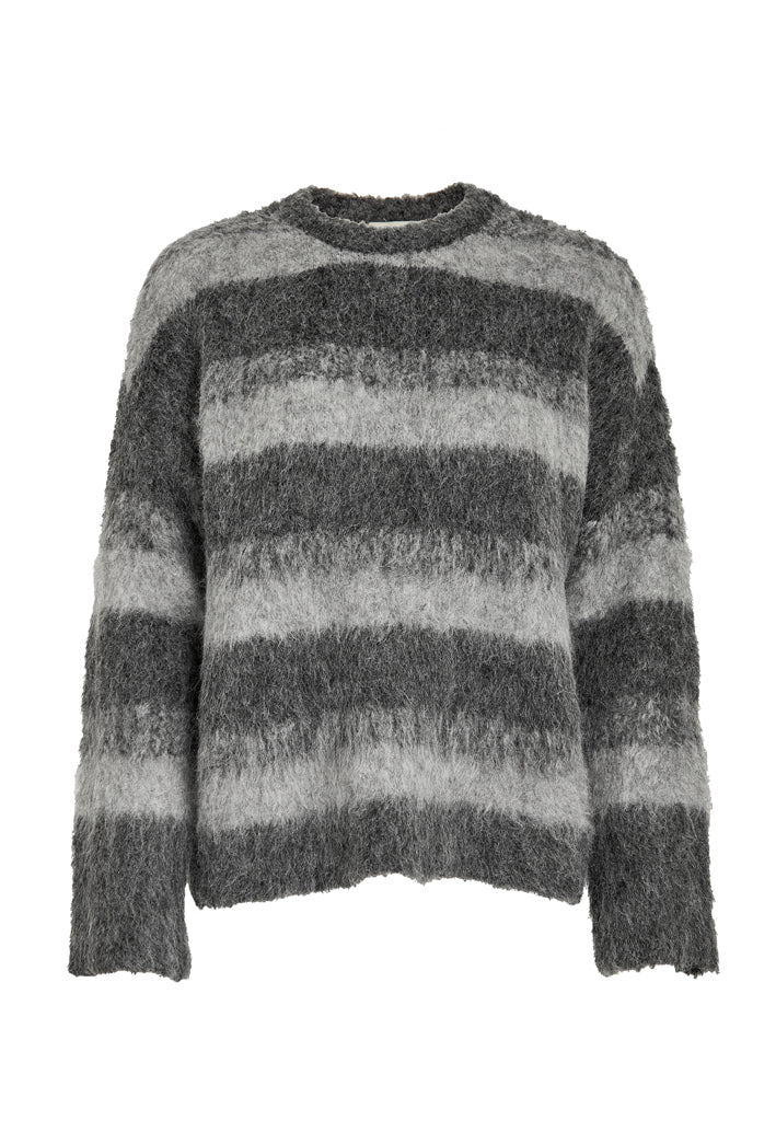 Desires DSSaida RWS Knit Pullover Pullover 9472S Grey Stripe