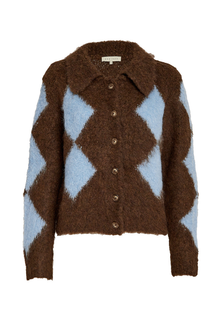 Desires DSSavannah GRS Knit Cardigan - Dachshund Brown