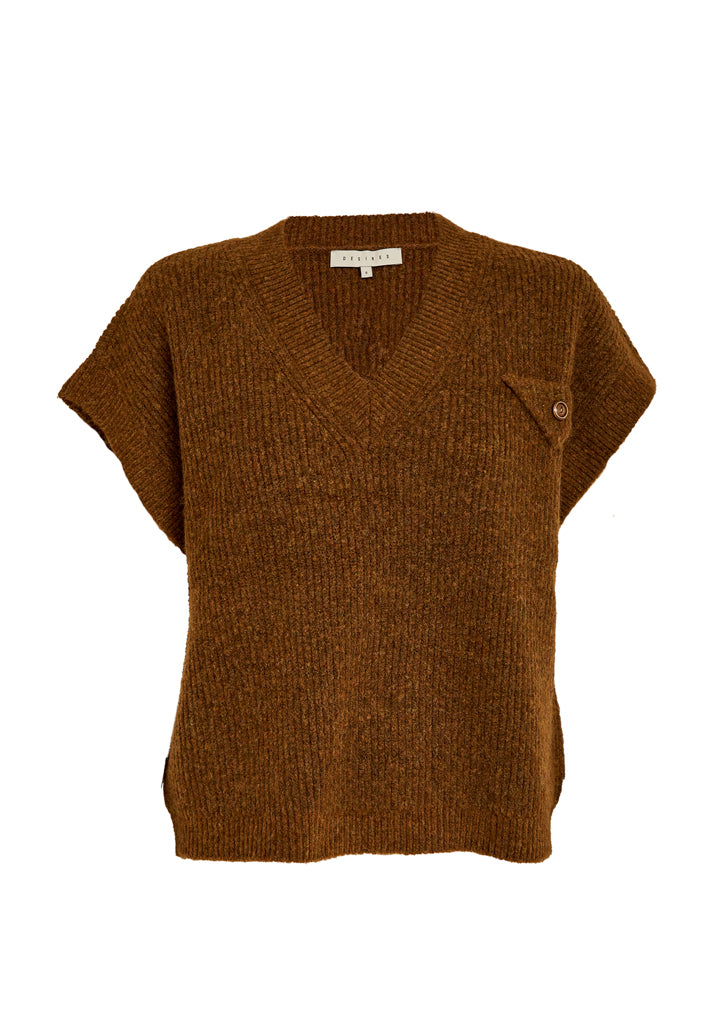Desires DSSelma GRS RWS Knit Vest Vest 5052M Dachshund Mel
