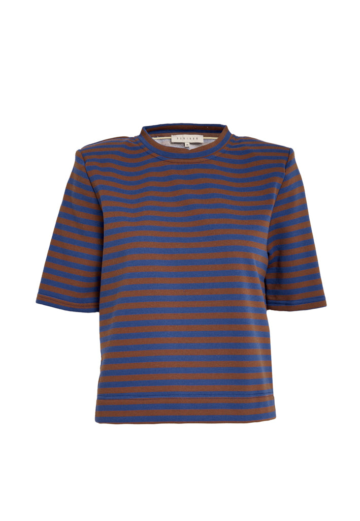 Desires DSTaianna Sweat Tee T-Shirt 5025S Surf Blue Stripe