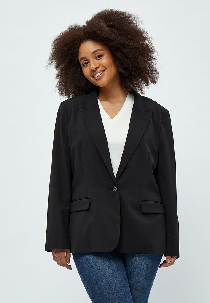 Peppercorn Diana Single Breasted Blazer Curve Blazer 100 Black