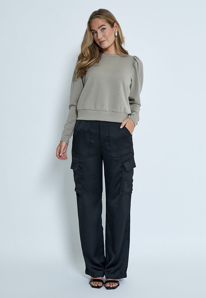 Peppercorn Dicette Puff Sweat Sweatshirt 0178 Winter Twig Sand
