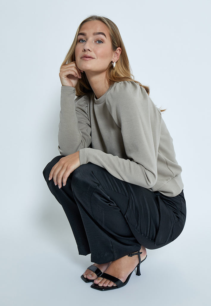 Peppercorn Dicette Puff Sweat Sweatshirt 0178 Winter Twig Sand