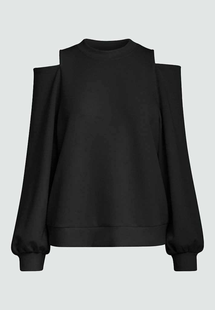 Peppercorn Dicette Puff Sweat Sweatshirt 9000 Black