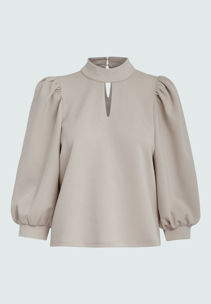 Peppercorn Dicette Puff Sweat Sweatshirt 0265 Sandshell