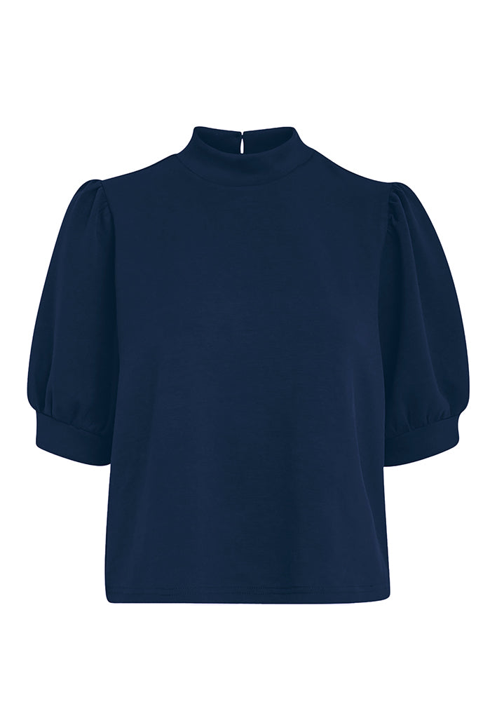 Peppercorn Dicette Puff Sweat Sweatshirt 1550 NAVY