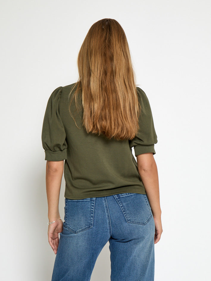 Peppercorn Dicette Puff Sweat Sweatshirt 3627 Grape Leaf