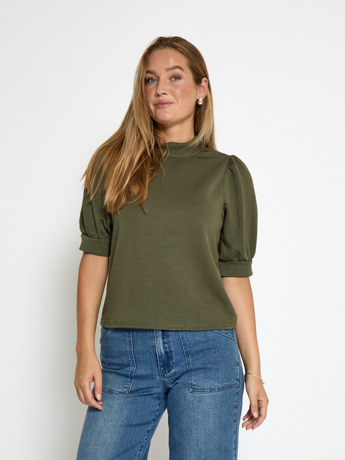 Peppercorn Dicette Puff Sweat Sweatshirt 3627 Grape Leaf