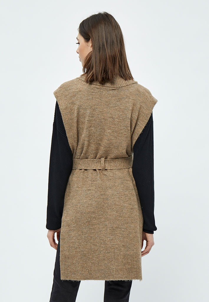 Desires Elis Waistcoat Vest 0178M Winter Twig Sand Melange