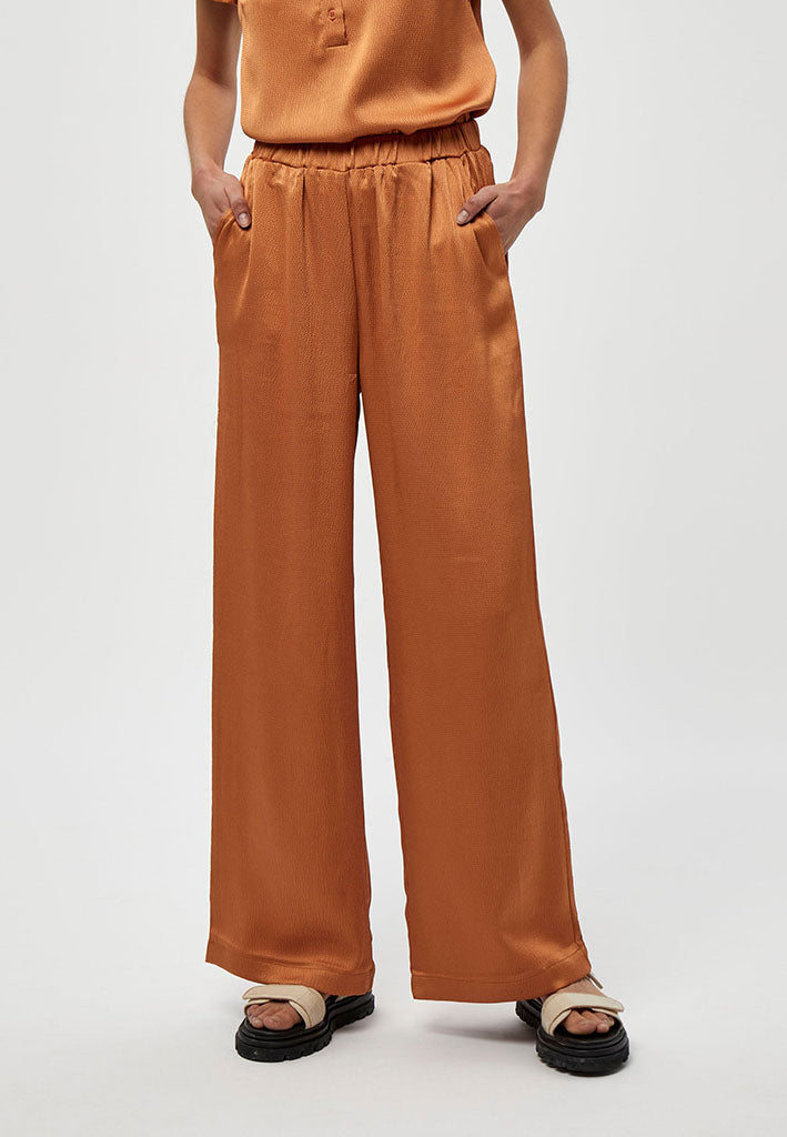Peppercorn Elotta High Waisted Wide Leg Pant Pant 5944 Ermine Brown