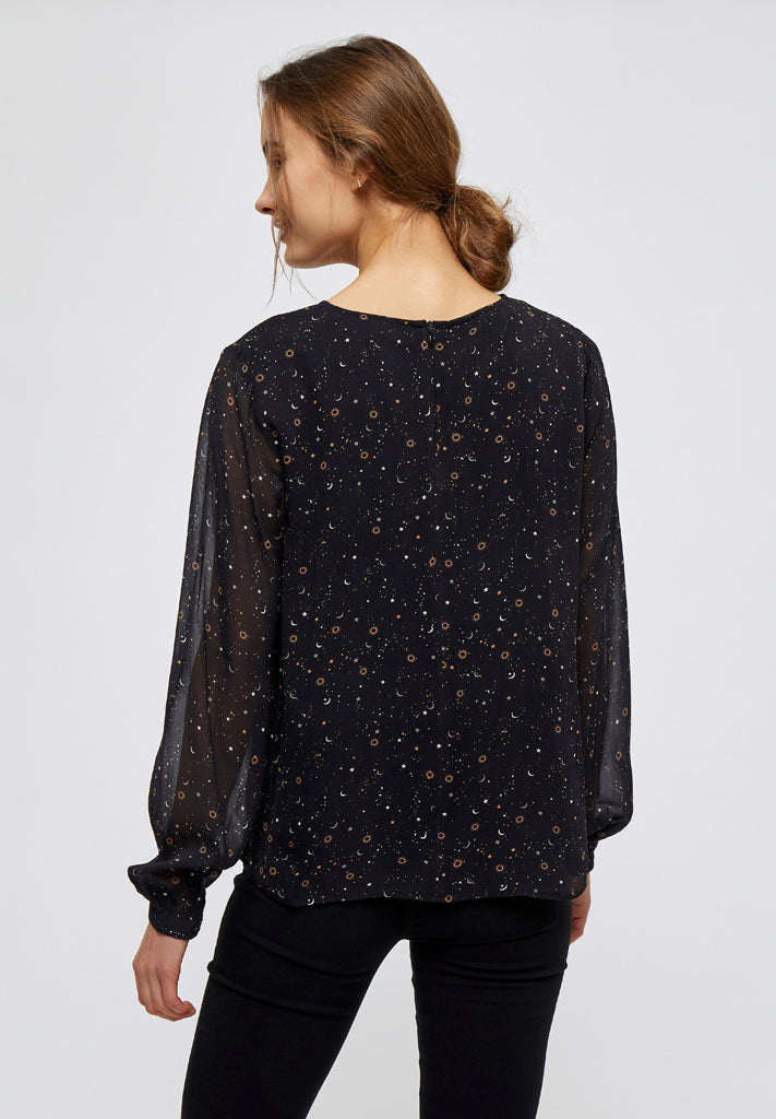 Minus Elsa blouse Blouse 9274P Moon Print