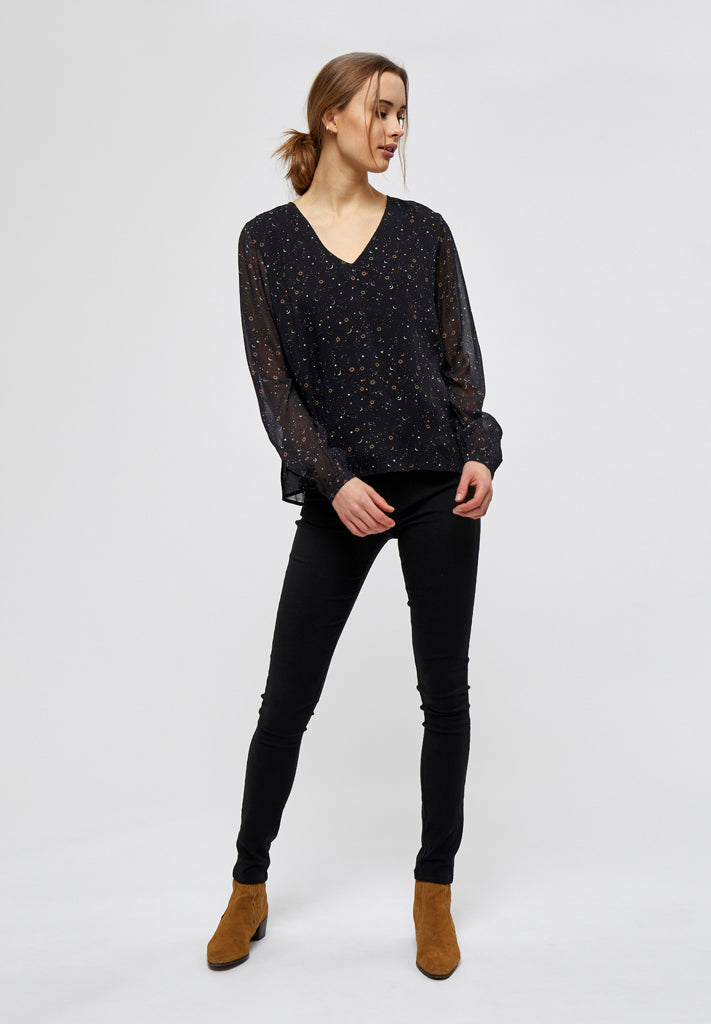 Minus Elsa blouse Blouse 9274P Moon Print