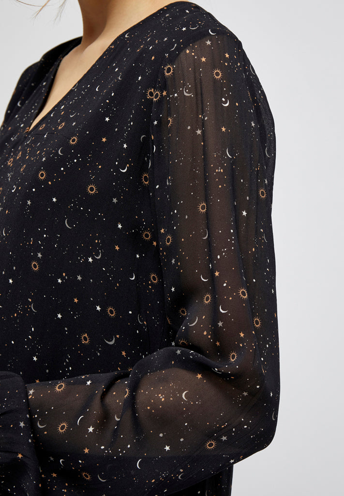 Minus Elsa blouse Blouse 9274P Moon Print