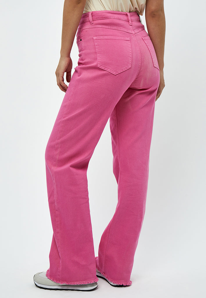Peppercorn Fran Garment Dyed Pant Jeans 4122 Magenta Pink