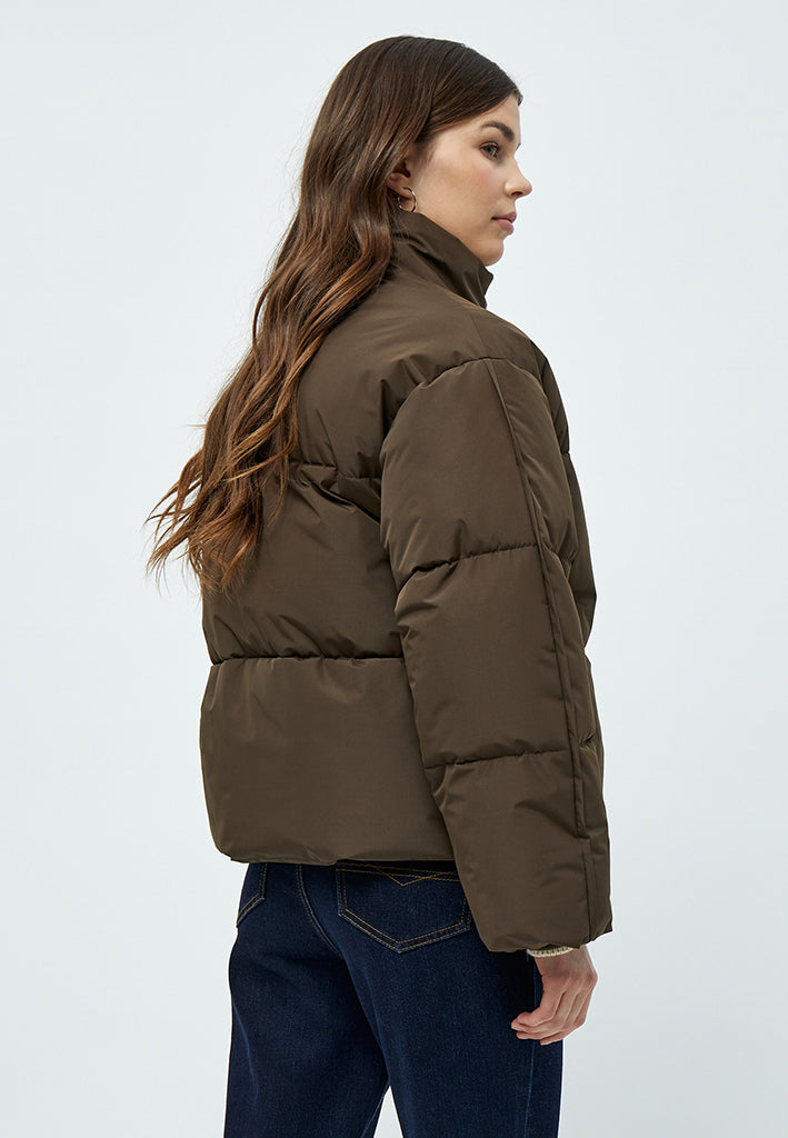 Peppercorn Gaby Puffer Jacket Jacket 5661 SLATE BROWN