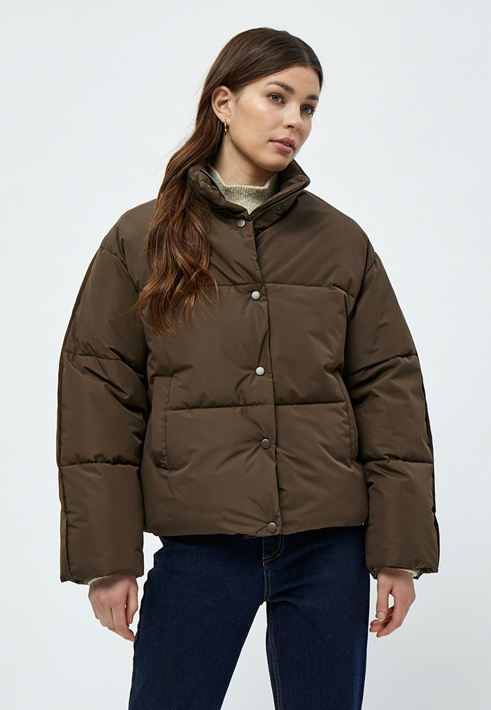 Peppercorn Gaby Puffer Jacket Jacket 5661 SLATE BROWN