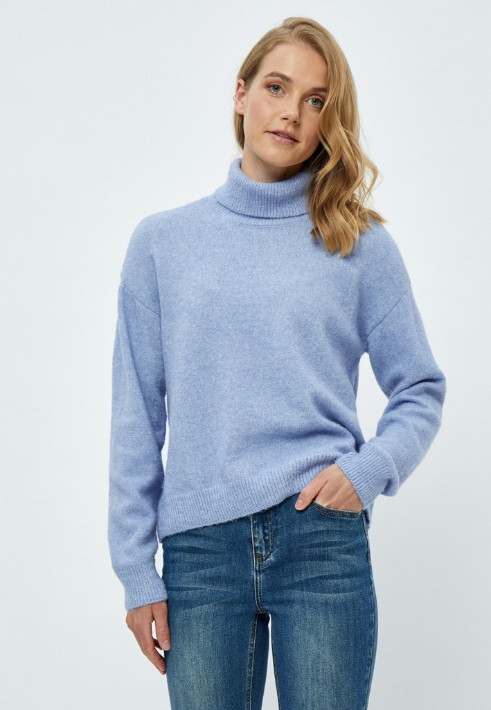 Desires Gea High Neck Pullover Pullover 7009M Lavender Lustre Blue Melange