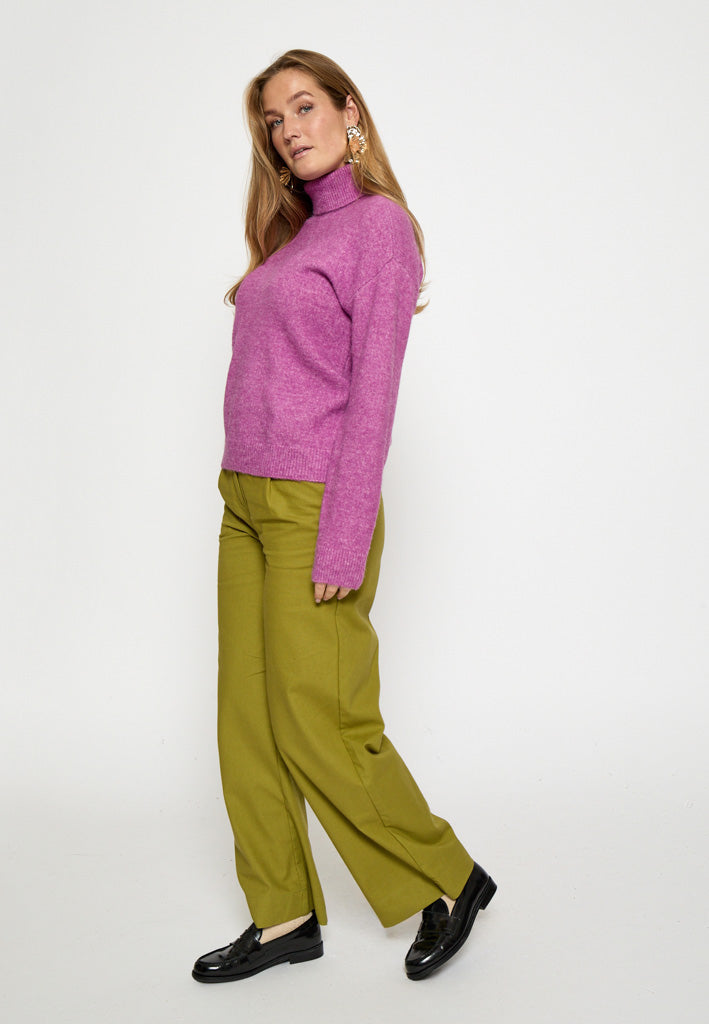 Desires Gea High Neck Pullover Pullover 7208 Bodacious Pink