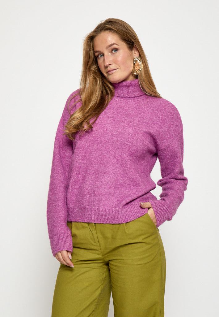 Desires Gea High Neck Pullover Pullover 7208 Bodacious Pink