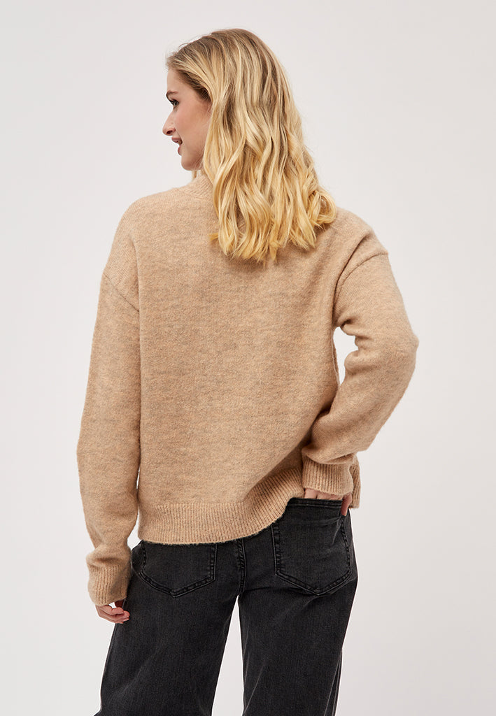 Desires Gea O-neck Pullover Pullover 0178M Winter Twig Sand Melange