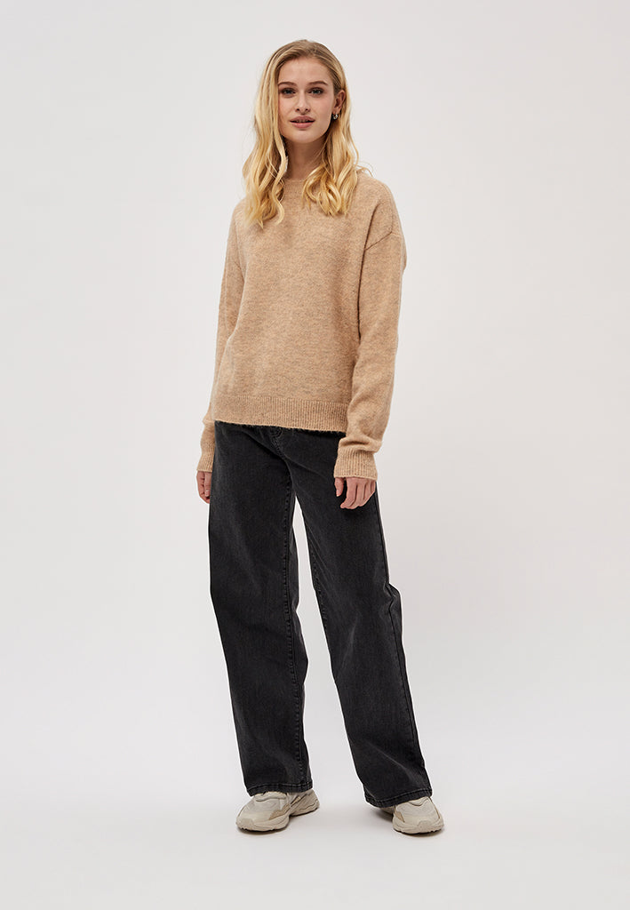 Desires Gea O-neck Pullover Pullover 0178M Winter Twig Sand Melange