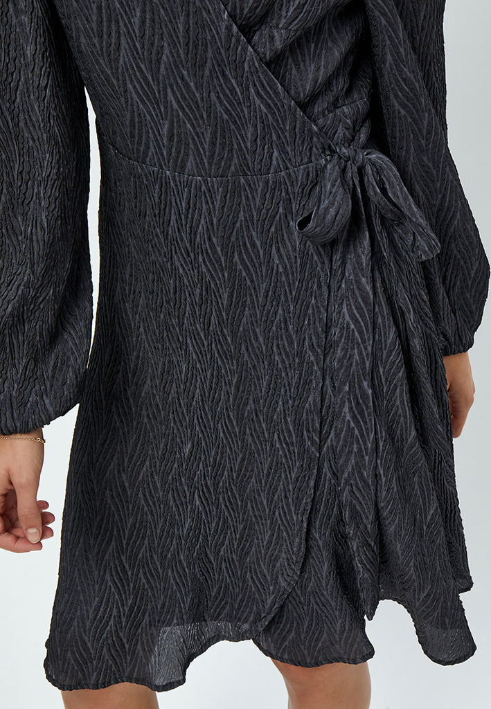 Peppercorn Helena Wrap Dress Dress 9000 Black