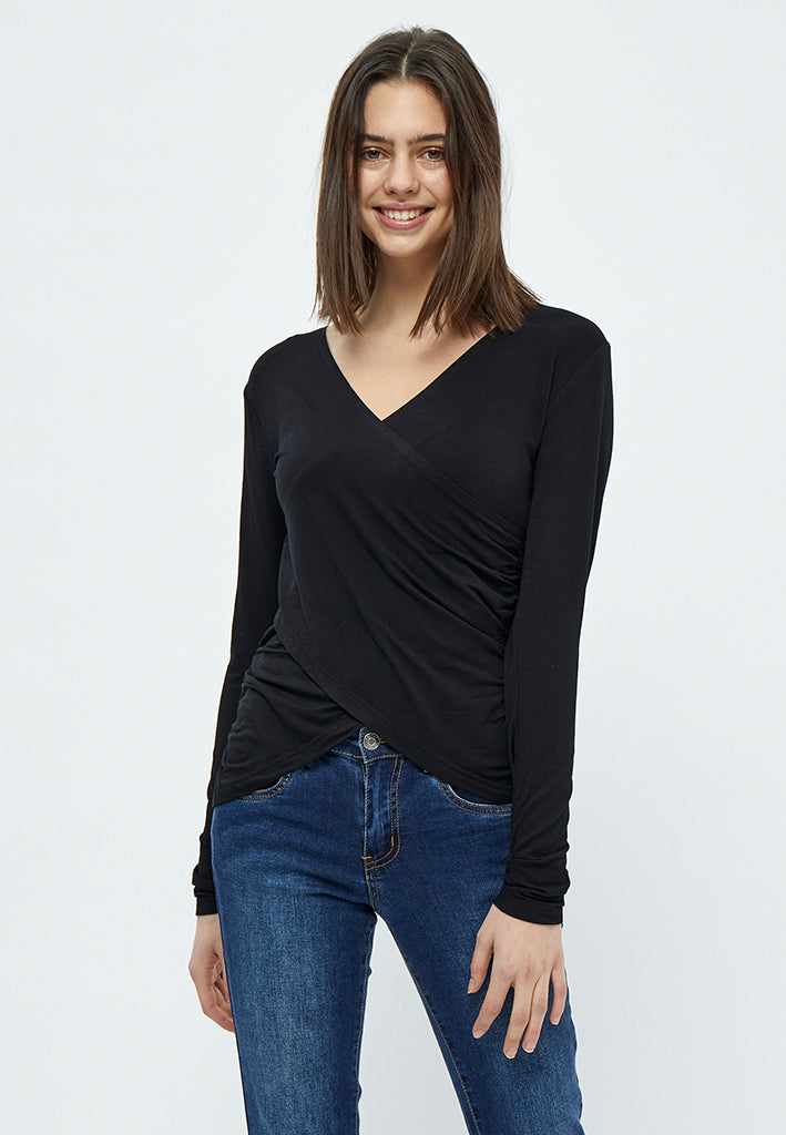 Desires Jamaica Wrap Blouse Blouse 9000 Black