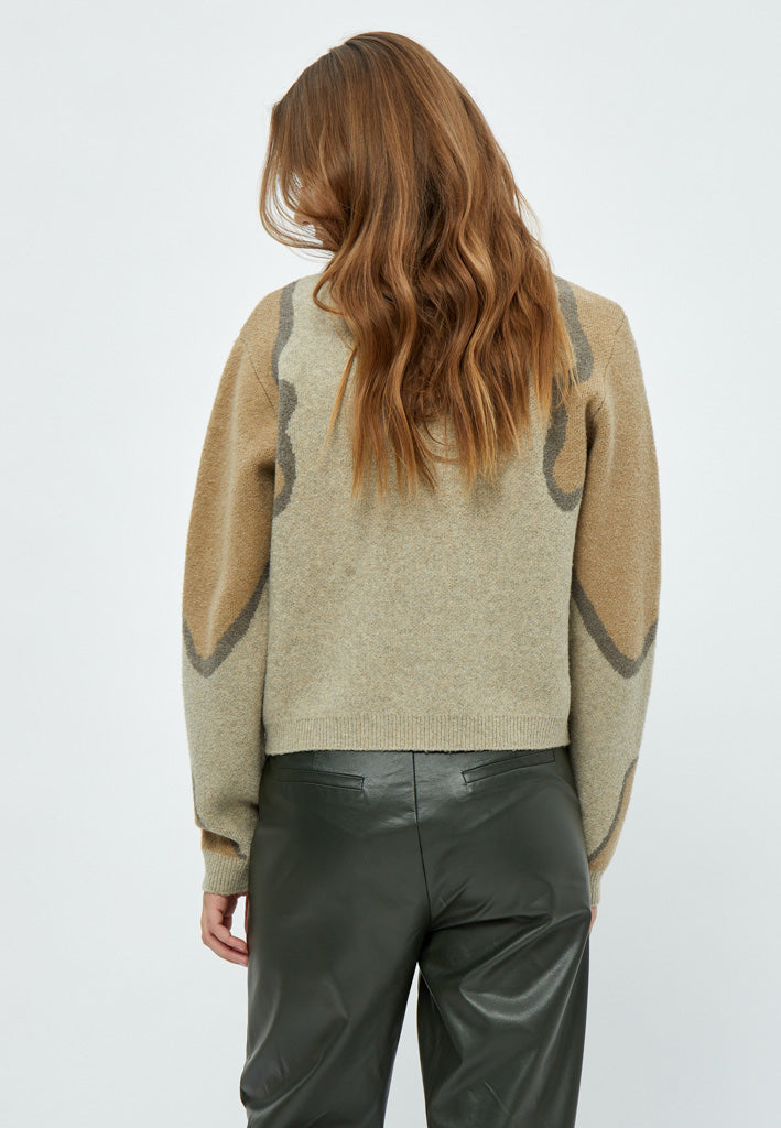 Peppercorn Jayda GRS Round Neck Knit Pullover Pullover 2105J Feather Gray Jacq