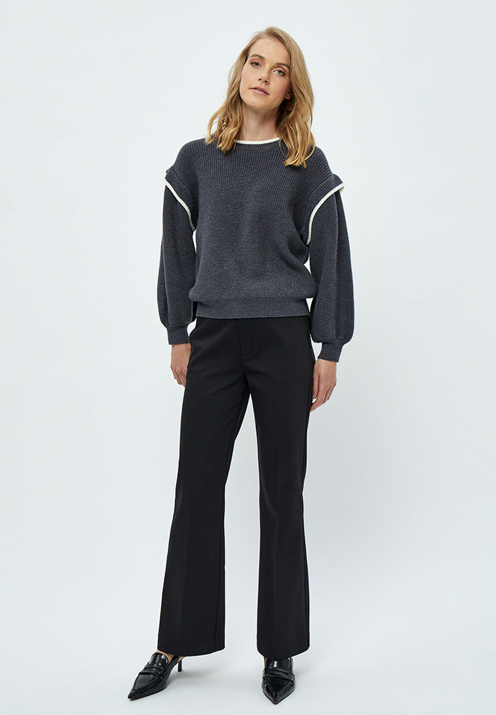 Minus Jayla Knit Pullover Pullover 2995 Nine Iron Gray