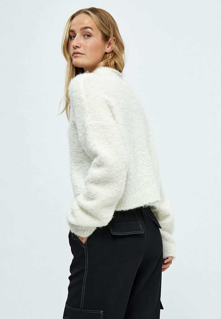 Minus Josette Cropped Knit Pullover Pullover 0175 Light Birch