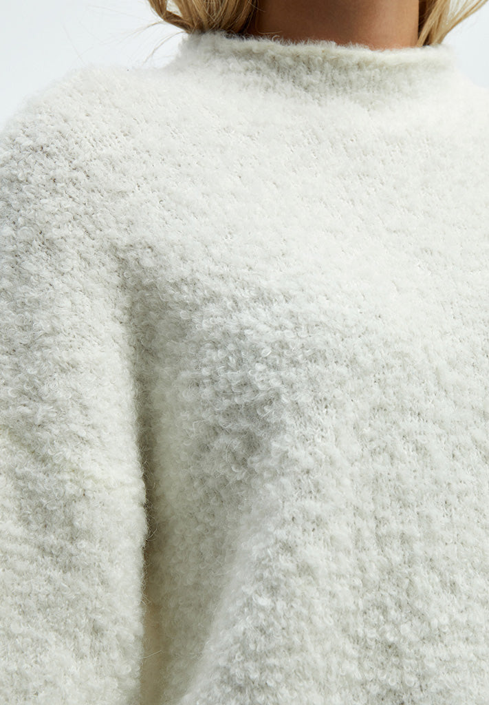 Minus Josette Cropped Knit Pullover Pullover 0175 Light Birch