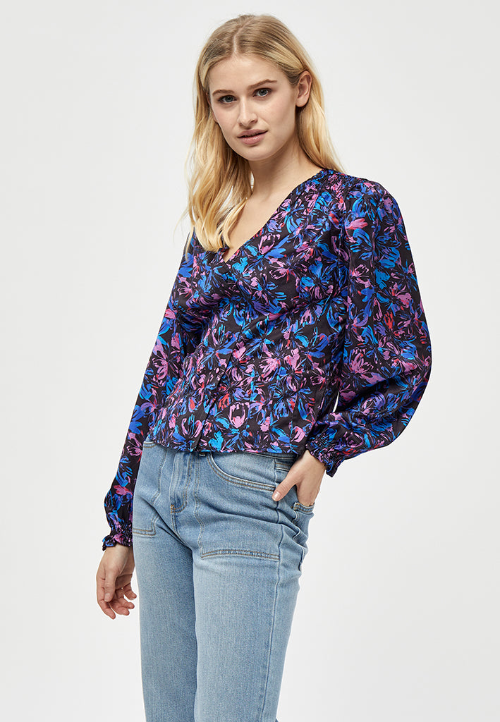 Desires Kari Blouse Blouse 9000P Black Print