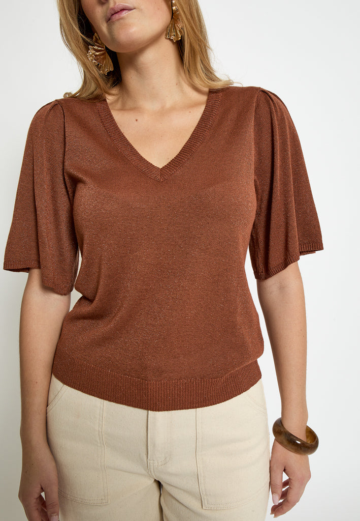 Minus Kyla T-Shirt T-Shirt 3000MET Desert Sand Met.
