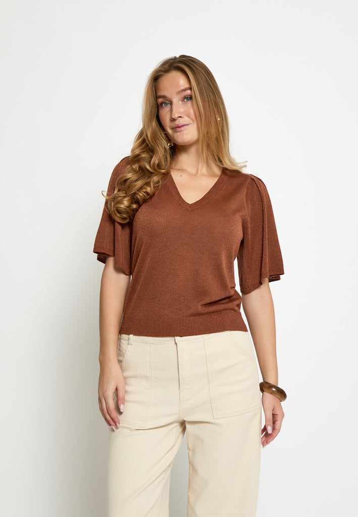 Minus Kyla T-Shirt T-Shirt 3000MET Desert Sand Met.