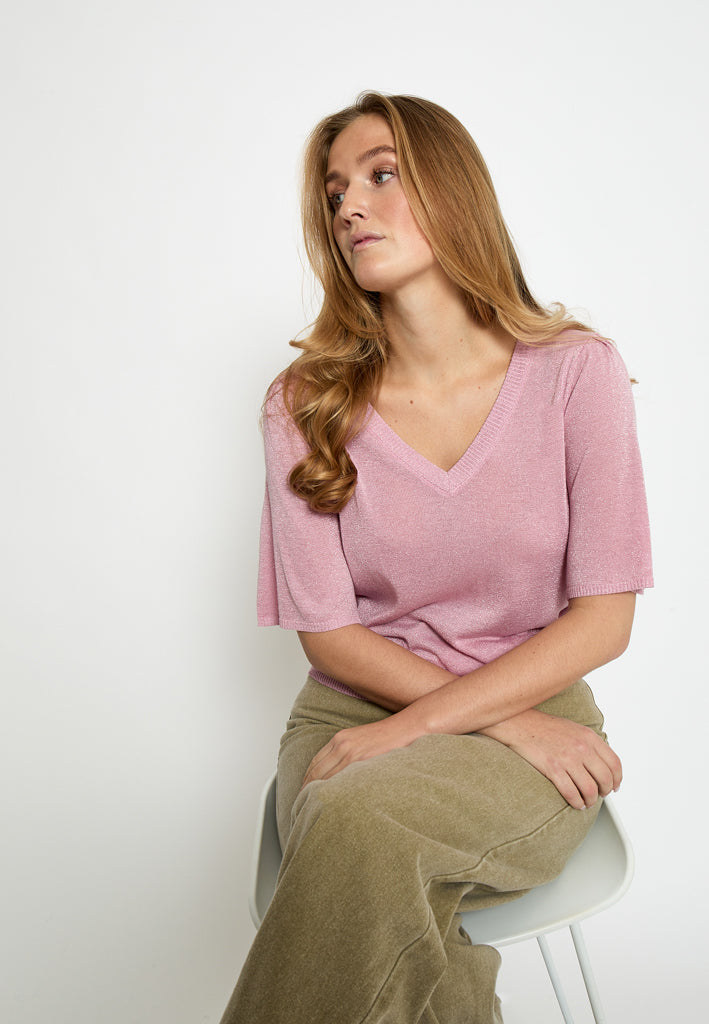 Minus Kyla T-Shirt T-Shirt 4019MET Prism Pink Metal.