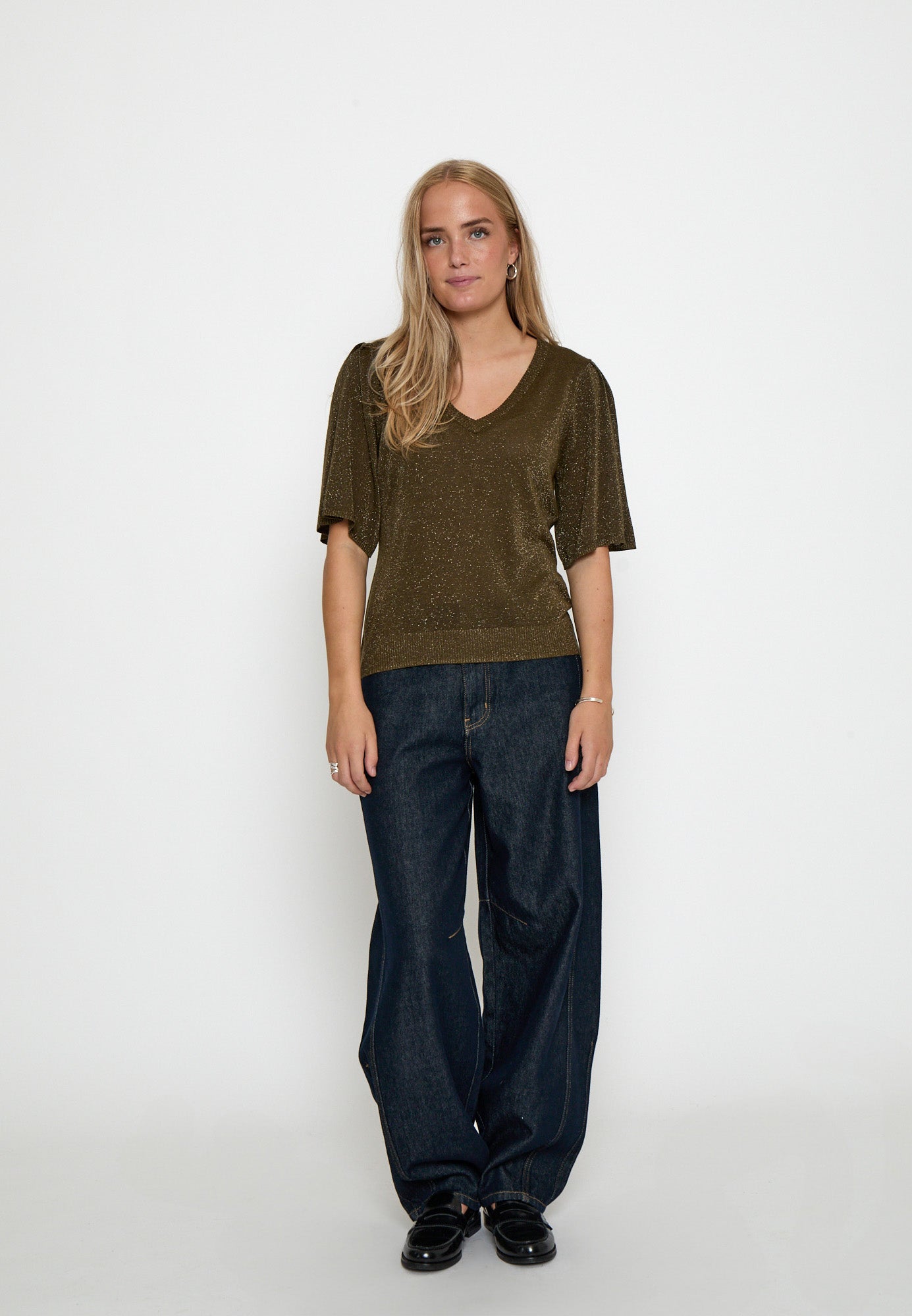 Minus Kyla T-Shirt T-Shirt 5168MET Beech Green Met.