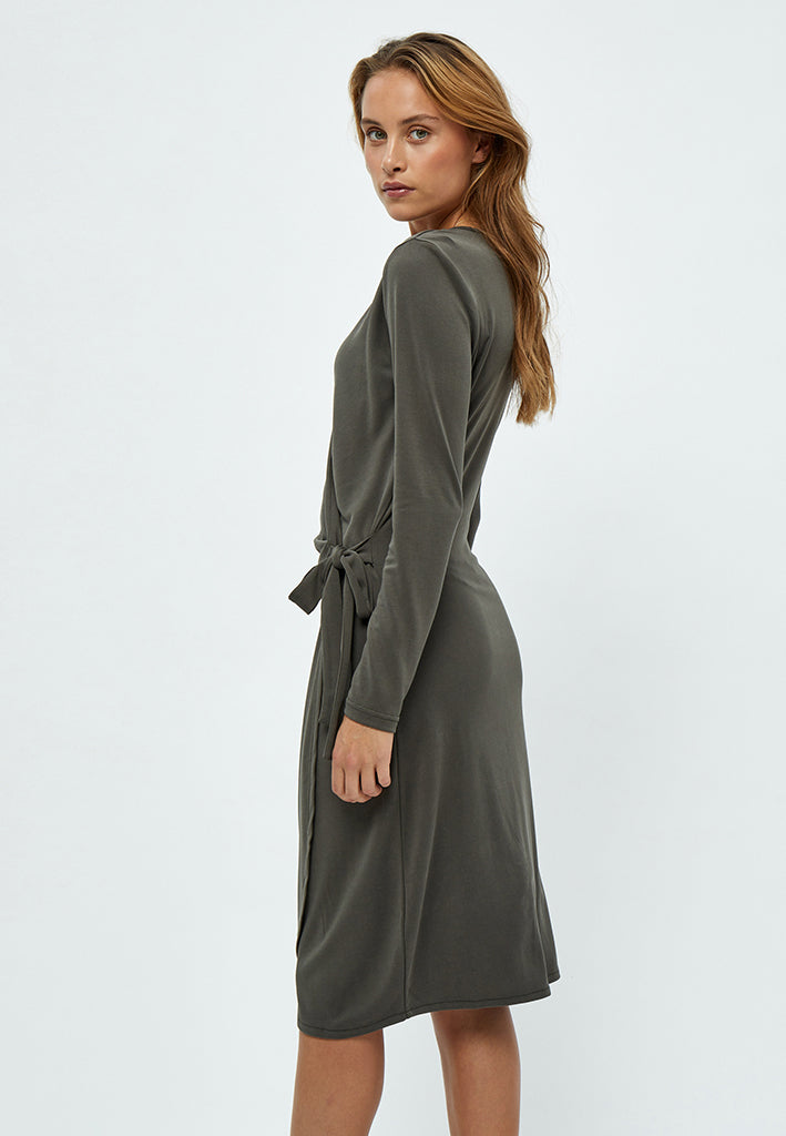 Peppercorn Lana Wrap Dress Dress 3655 Beluga Green