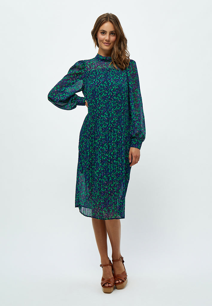 Peppercorn Levi Midi Dress Dress 3205P Bright Green Print