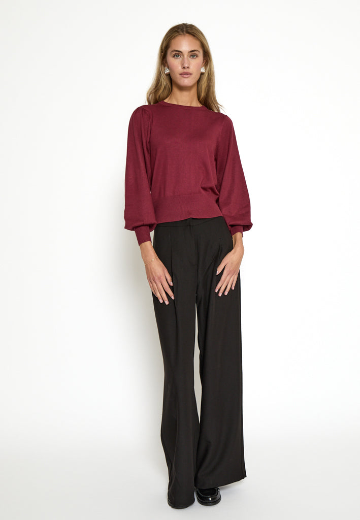 Minus Liva Long Sleeve Pullover Pullover 4072 Cordovan